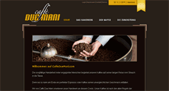 Desktop Screenshot of caffeduemani.com